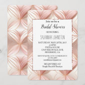 Pearl Roos Goud Abstract Vrijgezellenfeest Kaart (Voorkant / Achterkant)