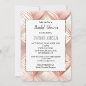 Pearl Roos Goud Abstract Vrijgezellenfeest Kaart (Voorkant)