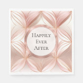 Pearl Roos Gouden Bruiloft Servet (Voorkant)