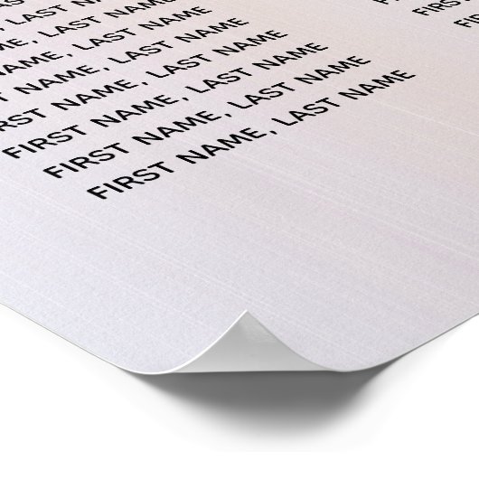 Pearl roos goudmarmer-agaatkalligrafie poster (Hoek)