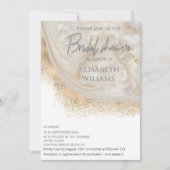 Pearl roos goudmarmer agate kalligrafie kaart (Voorkant)