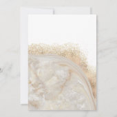 Pearl roos goudmarmer agate kalligrafie kaart (Achterkant)