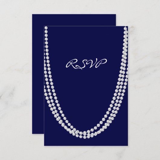 Pearl RSVP uit 1920 - blauw (Voorkant / Achterkant)