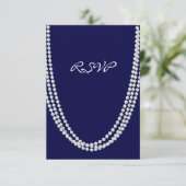 Pearl RSVP uit 1920 - blauw Kaartje (Staand voorkant)