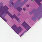 Pearl Sagittarius Zodiac Sign Fuchsia Digital Camo Fleece Deken (Hoek)