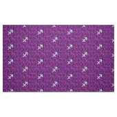 Pearl Sagittarius Zodiac Sign Fuchsia Digital Camo Stof (Fat Quarter)