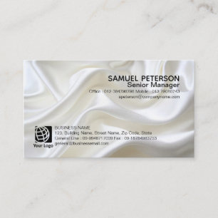 Pearl Satin Fabric Texture Professional Card Visitekaartje