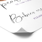 Pearl shell baby shower Baby's zijn lief Poster (Hoek)