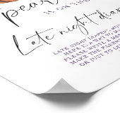 Pearl shell baby shower Late night diapers game Poster (Hoek)