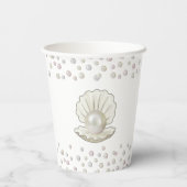 Pearl & Shell Pearlcore Miss naar MRS Vrijgezellen Papieren Bekers (Achterkant)