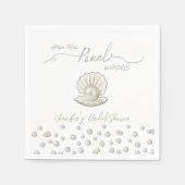 Pearl & Shell Pearlcore Miss naar MRS Vrijgezellen Servet (Voorkant)