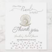 Pearl & Shell Pearlcore Miss naar MRS Vrijgezellen Wijn Etiket (Enkel label)