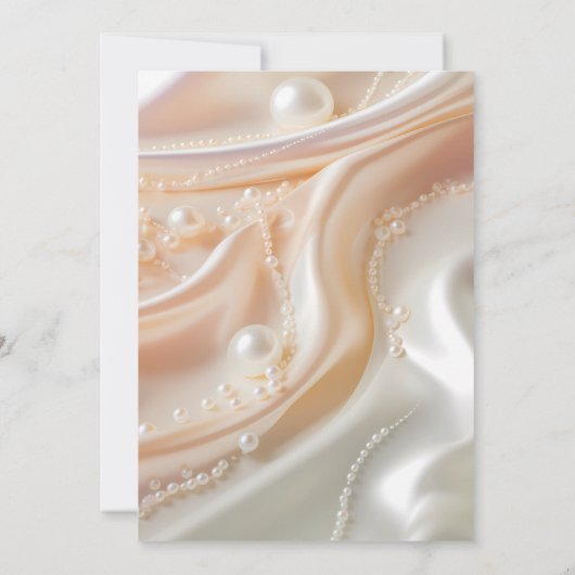 Pearl Shells Classic Elegant Save the Date Kaart (Achterkant)