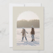 Pearl Shimmer Handgeschreven Elegant Eenvoudig Mod Save The Date (Voorkant)