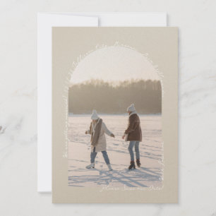 Pearl Shimmer Handgeschreven Elegant Eenvoudig Mod Save The Date