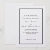 Pearl Shimmer Wedding Kaart (Voorkant / Achterkant)