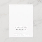 Pearl Silver Leather Texture 3 Earning Display Visitekaartje (Achterkant)