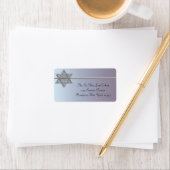 Pearl Silver Star van David Adresetiketten Etiket (Insitu)