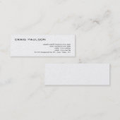 Pearl Simple Trendy Modern Plain Visitekaartje (Voorkant / Achterkant)