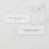 Pearl Simple Trendy White Visitekaartje (Voorkant / Achterkant)