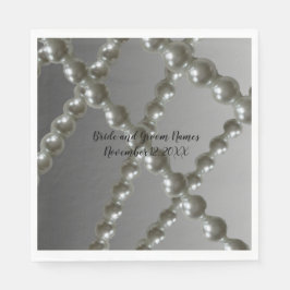 Pearl Strings Wedding Paper Napkins Servet
