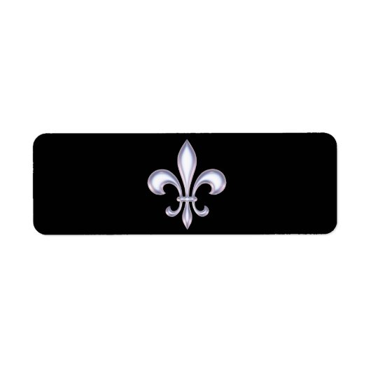 Pearl Style Fleur de Lis Etiket (Voorkant)