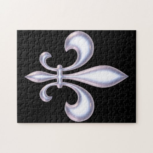 Pearl Style Fleur de Lis Legpuzzel (Horizontaal)