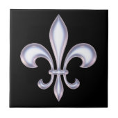 Pearl Style Fleur de Lis Tegeltje (Voorkant)