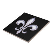 Pearl Style Fleur de Lis Tegeltje (Zijkant)