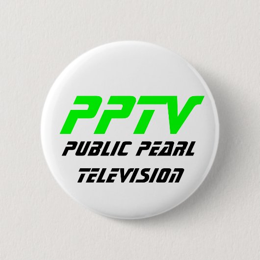 Pearl Television Ronde Button 5,7 Cm (Voorkant)