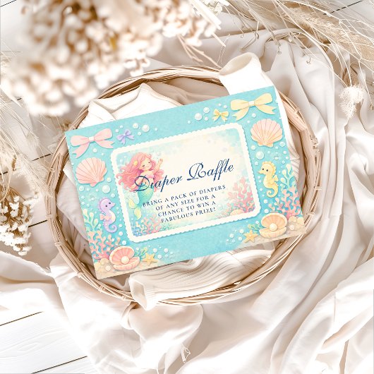Pearl Tide Mermaid Diapper Raffle Informatiekaartje