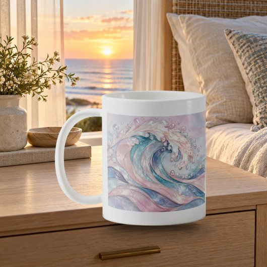 Pearl Tide Pastel Abstract Wave Mok