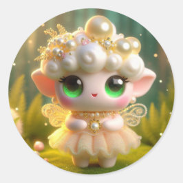 Pearl Tiny Fairy Ronde Sticker