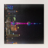 Pearl Tower - Shanghai, China - 20x20 - 676 pc Legpuzzel (Horizontaal)