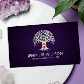 Pearl Tree of life met Chakras Visitekaartje