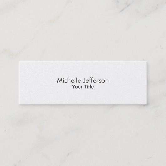 Pearl Trendy Stylish Modern Visitekaartje (Voorkant)