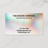 Pearl Typography Gradient Visitekaartje (Achterkant)