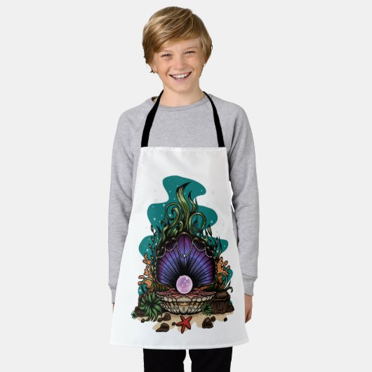 Pearl van het Zee Schort (Gedragen)