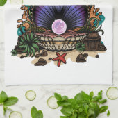 Pearl van het Zee Theedoek (Gevouwen)