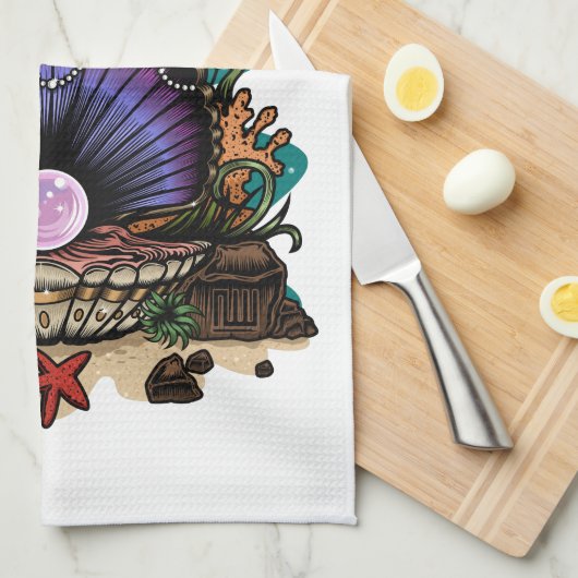 Pearl van het Zee Theedoek (Quarter Fold)