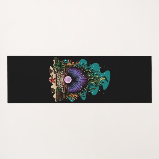 Pearl van het Zee Yogamat (Achterkant (horizontaal))