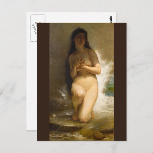Pearl van William-Adolphe Bouguereau Briefkaart (Voorkant / Achterkant)