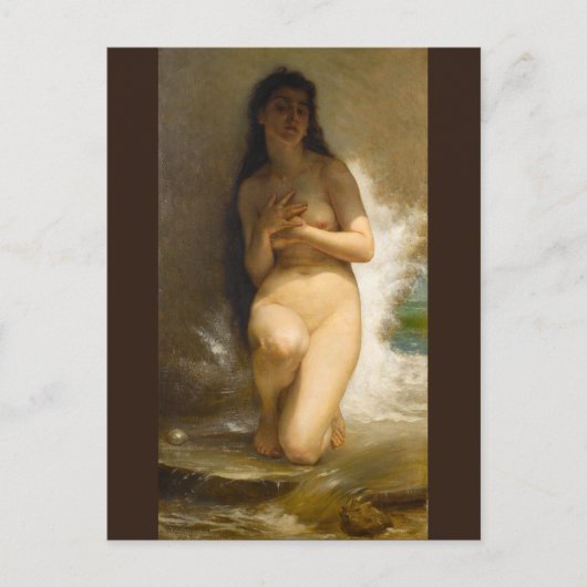 Pearl van William-Adolphe Bouguereau Briefkaart (Voorkant)