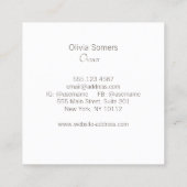 Pearl Vierkante Visitekaartje (Achterkant)