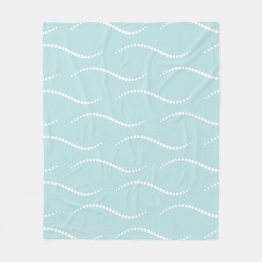 Pearl Waves Fleece Deken (Voorkant)