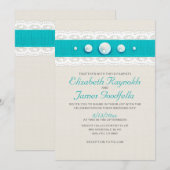  Pearl Wedding Invitations Kaart (Voorkant / Achterkant)