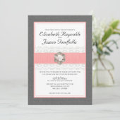 Pearl Wedding Invitations Kaart (Staand voorkant)