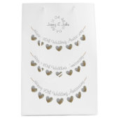 Pearl Wedding Jubileum medium geschenktas Cadeauzakje (Voorkant)