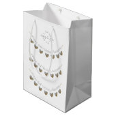 Pearl Wedding Jubileum medium geschenktas Cadeauzakje (Voorkant Gekanteld)