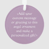 Pearl White Awareness Ribbon Angel Ornaments Ornament (achterkant)